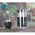 high quality double walled glass coffee french press